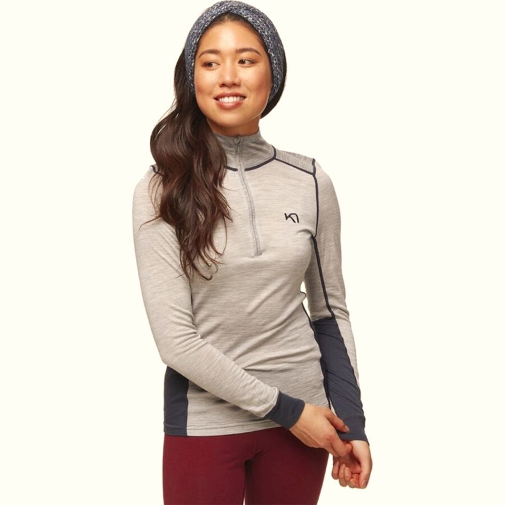 Lightweight merino wool 1/2 zip